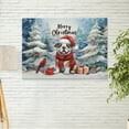 thumbnail image 2 of Merry Christmas Bulldog Enjoys Woofmas Winter Xmas Holiday Horizontal Matte Canvas Poster Dog Lover Gifts Idea Wall Art Home Decor - 02022, 2 of 5