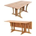 thumbnail image 6 of Grade-A Teak Dining Set: 6 Seater 7 Pc: Warwick Console Folding Rectangle Table And 6 Giva Arm Chairs Outdoor Patio WholesaleTeak #51GV1507, 6 of 6