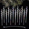 thumbnail image 4 of Xingjin Icicle Ornaments, Christmas Tree Decorations with Crystal Christmas Picks, Decorative Hanging Ornaments for Winter Holiday Displays, 4 of 5