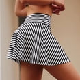 thumbnail image 2 of Summer Shorts,Womens Skorts Tennis Skirt Athletic Striped Skort Golf Skirt Shorts with Pockets Dancing Running, 2 of 9