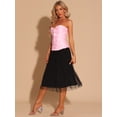 thumbnail image 3 of Corsé Allegra K con cordones para mujer Victoriano sin Tirantes Rosa XL, 3 of 5