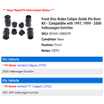 thumbnail image 2 of Front Disc Brake Caliper Guide Pin Boot Kit - Compatible with 1997, 1999 - 2000 Volkswagen EuroVan, 2 of 2
