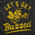 thumbnail image 2 of Mens Lets Get Buzzed T Shirt Funny Wasted Drinking Honey Bee Joke Tee for Guys Graphic Tees, 2 of 9