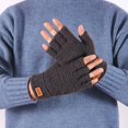 thumbnail image 4 of BKQCNKM Gloves for Cold Weather Winter Gloves Half Finger Warm Knit Gloves for Adult Thickened Open Finger Outdoor Jacquard Gloves for Cycling Winter Gloves Women, Dark Gray One Size, 4 of 4