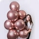 thumbnail image 3 of 18 pulgadas 10 paquete cromo metálico oro rosa globos KIRIKOU grandes grandes globos redondos de látex grueso de helio para cumpleaños boda bebé ducha decoración de la fiesta de graduación, 3 of 4