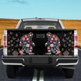 thumbnail image 2 of Floral Bigfoot Tailgate Wrap – Colorful Sasquatch Flower Art Truck Tailgate Decal, Butterfly Botanical Bigfoot Truck Graphic, Nature Style Vehicle Tailgate Wrap, 2 of 7