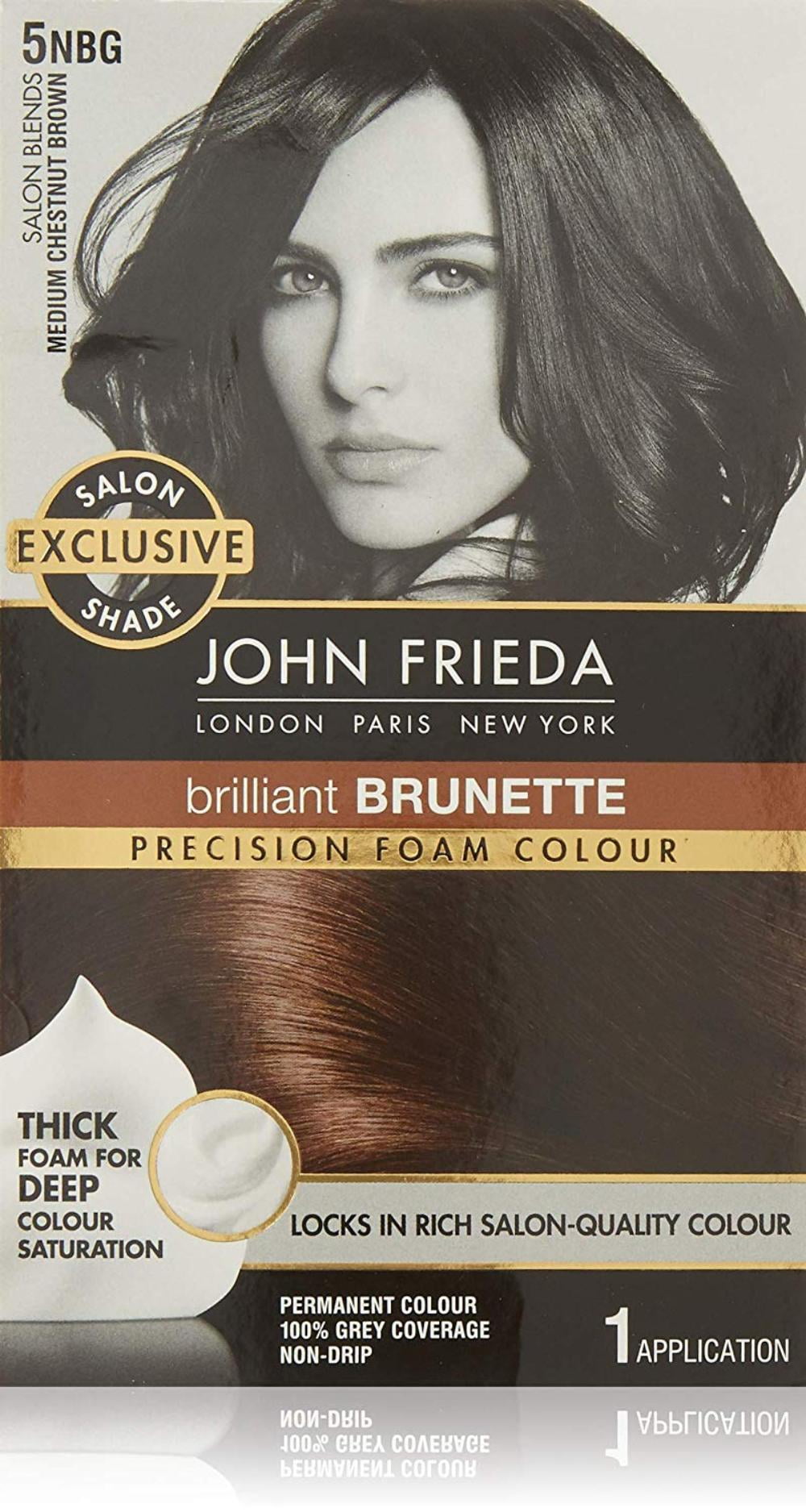 John Frieda Precision Foam Permanent Hair Colour in 5NBG Medium