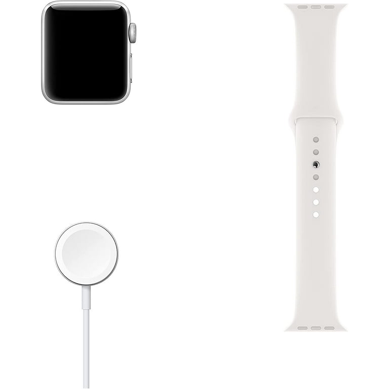 Best Buy: Apple Watch Series 3 (GPS) 38mm Aluminum Case with White Sport  Band Silver Aluminum MTEY2LL/A