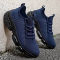 thumbnail image 2 of CORASUN Men's Air Cushion Running Sneakers, Breathable Knit Upper Lace Up Athletic Shoes, Shock Absorbing Non Slip Workout Shoes, 2 of 3