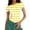 Yellow, variant on Striped Shirt for Women Slim Fitted Short Sleeve Crewneck T-Shirts for Woman Causual Ribbed Tee Stretchy