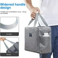 thumbnail image 6 of Insulated Lunch Bag with Dual Side Pockets Thermal Lunch Tote Bag Women Men Adults Capacity for Work School Office, 6 of 9