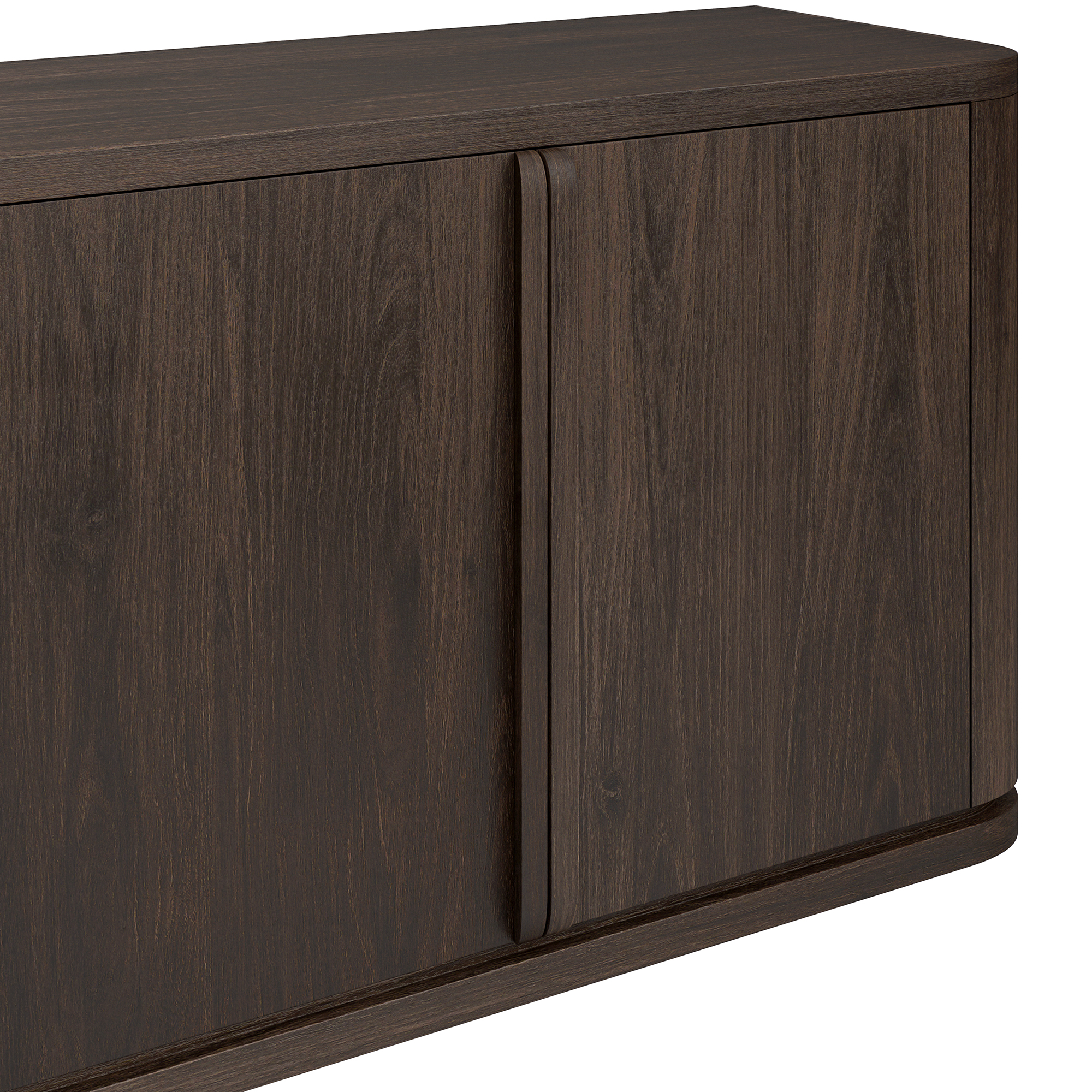 Vance Rectangular TV Stand for TV's up to 78" in Alder Brown