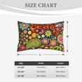 thumbnail image 6 of Balery Hippie Peace Love Pillow Covers,Bed Pilowcases,Reversible Plush Throw Pillow Covers End Pillow Encasement,Pillow Case - 16"X24", 6 of 9