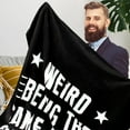 thumbnail image 3 of Blanket for Men - Birthday, Christmas, Father''s Day Gift Ideas for Him, Dad, Grandpa, Uncle - Unique Funny Throw 60"X50" (Black), 3 of 6