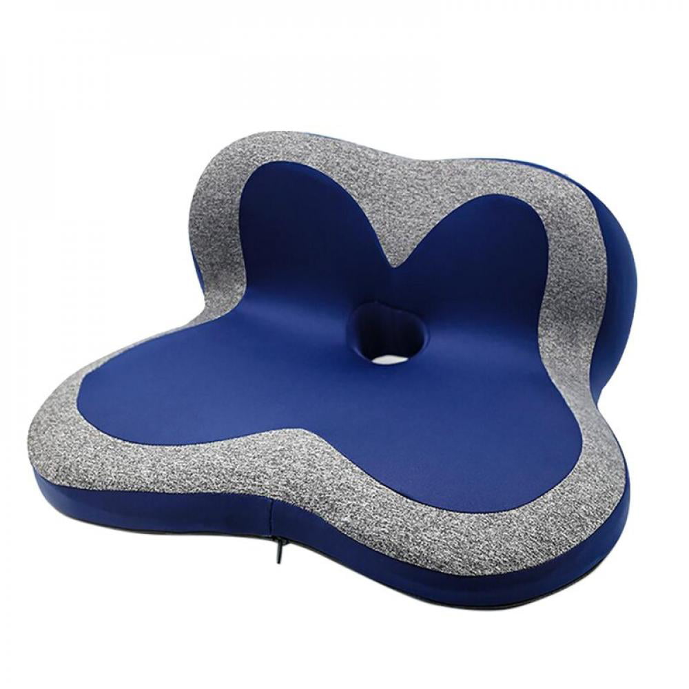 Pelvic Pain Relief -Ideal Comfort Seat Pad For Office Chairs Hemorrhoid Recliner LoveHome Coccyx Seat Cushion Memory Foam For Lower Back Pain Extra Thick Navy Blue Tailbone Injury Wheelchair Car Seat Sciatica 