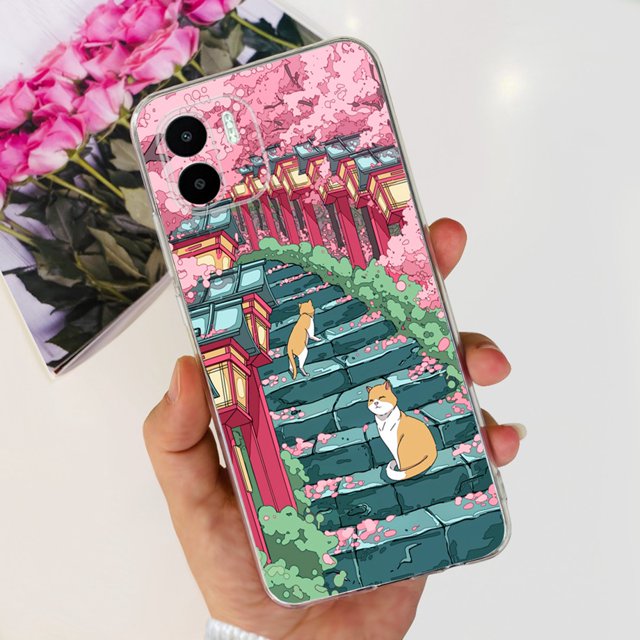 Cute Animals Pattern Case For Xiaomi Redmi A1+ A2+ Coques Camera Protection Soft Capas For Redmi A2 A1 A1Plus Clear Bumper Case 683 Redmi A2 Plus