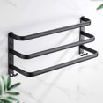thumbnail image 4 of nipocaio Bathroom Towel Rack, Wall Mounted Towel Bars Black, 4 of 5