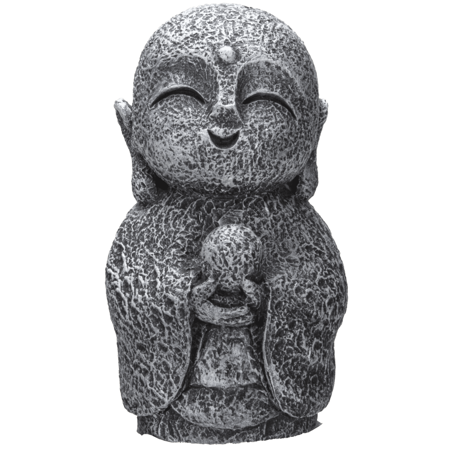 Eastern Enlightenment Happy Japanese Jizo Monk with Wealth Ball Resin