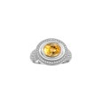 thumbnail image 1 of RYLOS Bagues pour Femmes Bague en Argent Sterling Classique Pierre Précieuse Ovale 9x7 mm et Diamants Novembre Citrine Bijoux Taille 9, 1 of 7