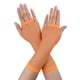 thumbnail image 1 of INSPIRAR CHIC Guantes de Malla Sin Dedos para Mujeres, Accesorios de Disfraz de Fiesta Elegante de los Años 80, Guantes de Red Largos - 1 Par Naranja, 1 of 4
