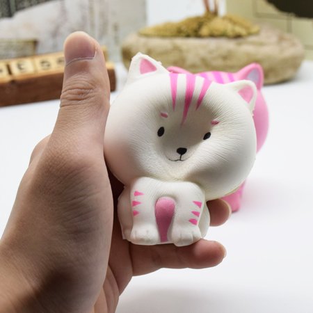 Squishies Slow Rising Toys Cartoon Cat Kitty Soft Squeeze Stress Release Toy Phone Straps