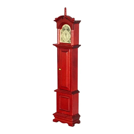 JWQFBC Doll House Clock 1:12 Doll House Accessory Dollhouse Furniture Grandfather Clock