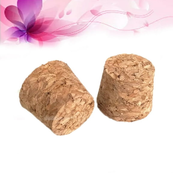 GOOHOCHY 20Pcs Mini Cork Stoppers for Bottles Light Brown Eco Friendly Material 1.8 x 1.5 x