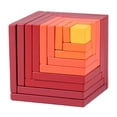 thumbnail image 2 of Esquirla 3D Puzzle Cubes Building Blocks Educational Bricks Stress Relief Travel Games Red, 2 of 8