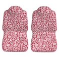thumbnail image 2 of Sigee Red Flowers for Universal Car Seat Covers, Premium Car Seat Protector Set for Cars, SUVs, Trucks, 2 of 5