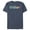 Navy Blue Heather, variant on Men's Justice League Shazam Tie Dye Logo Graphic Tee Charcoal Heather Medium