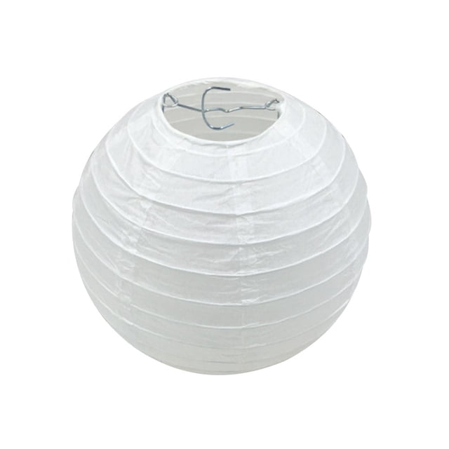 Farol chino plegable Farfi, en blanco, para niños, para pintar y colgar, decoración para festivales (blanco, 30 cm)