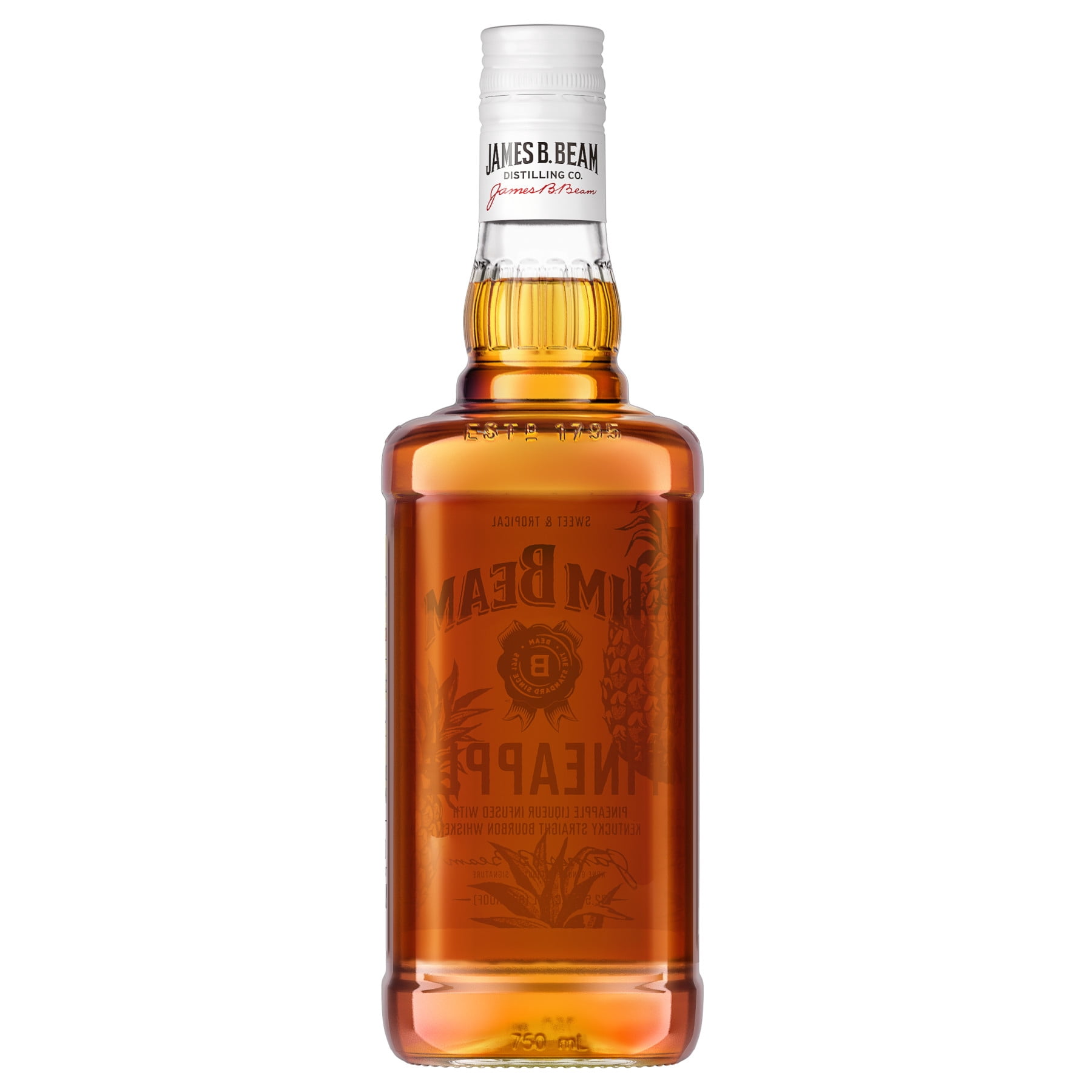Jim Beam Pineapple Bourbon BBN, Infused with Tropical Flavor