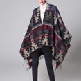 thumbnail image 2 of Tejiojio Jackets Clearance Women Winter Knitted Cute Capes Shawl Cardigans Sweater Coat, 2 of 5