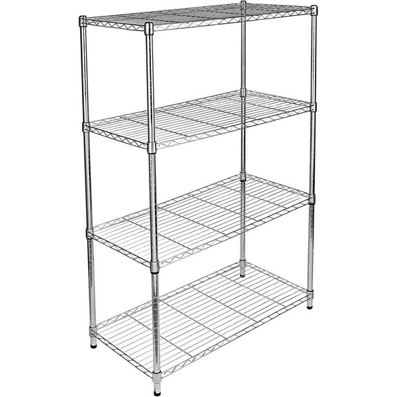 Simple Deluxe 5 Tier Shelving Unit Metal Large Storage Shelves Heavy Duty Height Utility Layer Shelf Rack ,Black