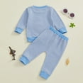 thumbnail image 7 of Kiijoy Boys Outfits Shark Embroidery Sweatshirt Pants Fall Sweatsuit, Sizes 18-24M, 7 of 7