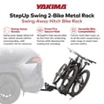 thumbnail image 3 of Yakima StepUp Swing 2-Bike Metal Swing-Away Rack for Vehicles, Fits 2" Hitches, 3 of 11