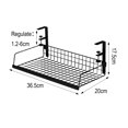 thumbnail image 6 of Storage Rack Under-Desk Cable Management Tray Hollow Design Easy to Install Adjustable Cable Management Rack, 6 of 8