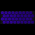 thumbnail image 2 of LiteMark Reflective Stickers Decals for Helmets, Bicycles, Strollers, Wheelchairs - 1 Inch Circles - Purple, 2 of 2