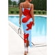 thumbnail image 5 of Vestido Maxi Floral PRETTYGARDEN Mujer Tirantes Finos Azul Claro XXL, 5 of 8