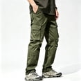 thumbnail image 2 of Men's Cargo Pants Stretch Multi Pocket Lightweight All Terrain Hiking Pants S-XXL, 2 of 9