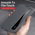 thumbnail image 3 of Kryonix for Samsung Galaxy S26 Ultra Smart Wallet Phone Case, Protective Cover with Smart Small Screen View, Finger Tap Control, Slim Design, Card Holder Pocket, PU Leather Flip Cover, Gray, 3 of 8
