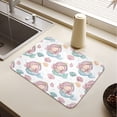 thumbnail image 5 of Dish Drying Mat Absorbent Dish Drainer Kitchen Counter 15.7x11.8inch Dish Drying Pad for Countertops Sinks Draining Racks Pastel Colors Mermaid, 5 of 9