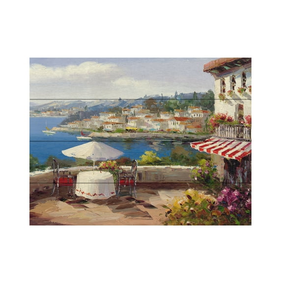 Trademark Fine Art 'Italian Afternoon' Wooden Wall Art Art by Rio