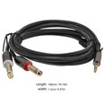 thumbnail image 2 of Audio Cable Durable Studio Monitor Cable for Phone 3.5mm to Dual 6.35mm, 2 of 5