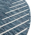 thumbnail image 5 of Unique Loom Outdoor Modern Collection Area Rug - Tambor (4' Round Blue/Ivory), 5 of 6