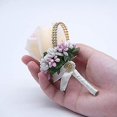 thumbnail image 3 of 2 uds boutonniere de boda flor Artificial novio padrino ramillete Rosa traje de seda para boda graduación regreso a casa champán, 3 of 4