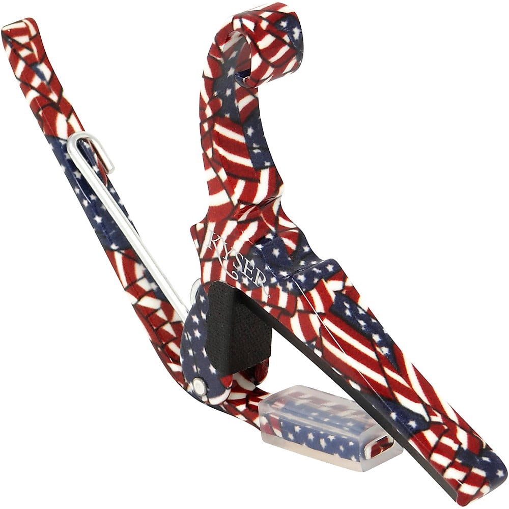 KG6F Kyser Quick Change Capo Red, White, Blue