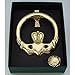 thumbnail image 3 of Large Claddagh Brass Door Knocker Cross Back, 3 of 3
