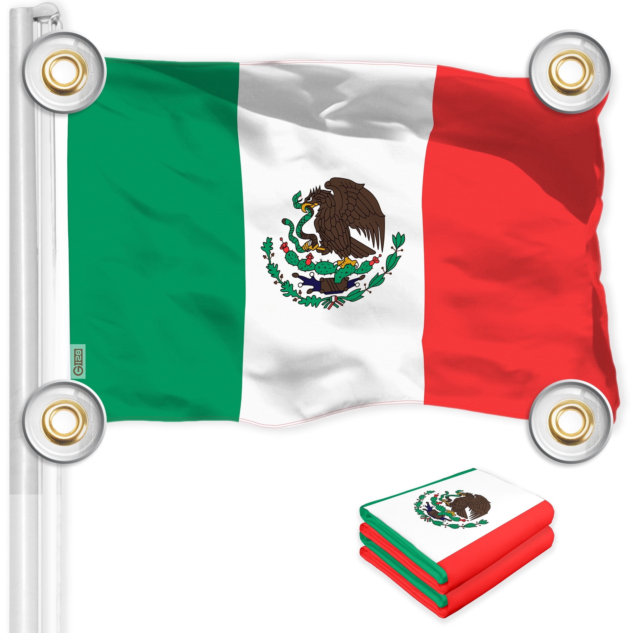 G128 Mexico Mexican Flag | 3x5 Ft | LiteWeave Pro Series Printed