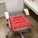 thumbnail image 5 of Cojines de asiento para uso doméstico: cojines de suelo de pana con mechones para tatami de sala de estar, cojín de felpa de 40 cm., 5 of 8